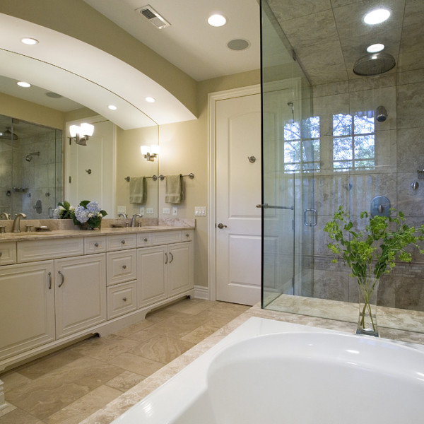 Luxurious Cream Colored Master Bath