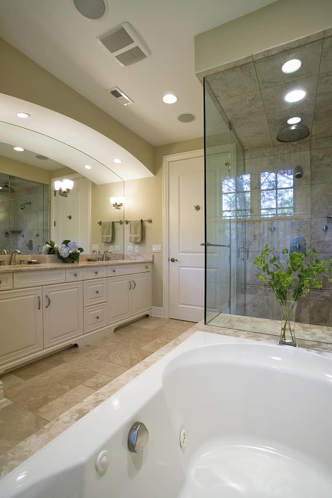 Luxurious Cream Colored Master Bath