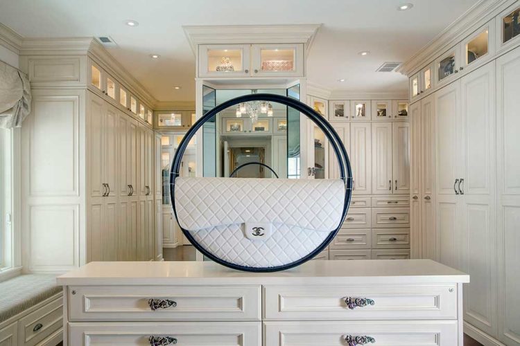 14005-002 Master Bath Closets with Detailed Shelving