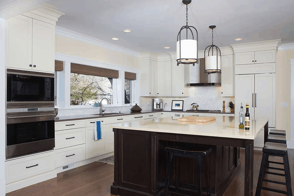 Kitchen After Renovation with Huge Center Island