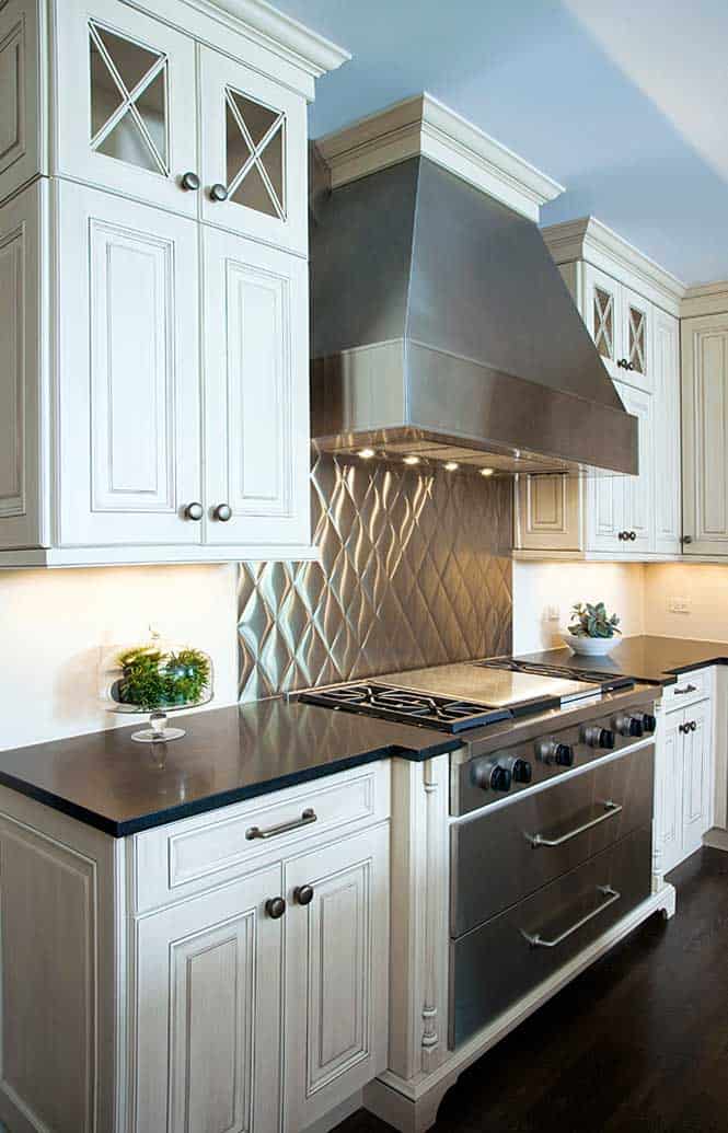 Unique Quilited Backsplash Adds Character in the Kitchen