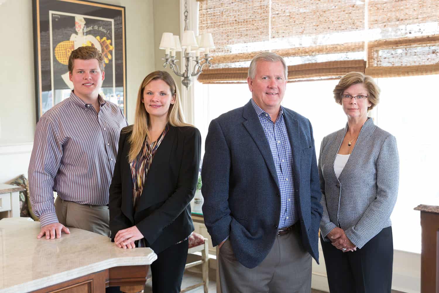 family photo of eric, lisa, orren, and tina pickell