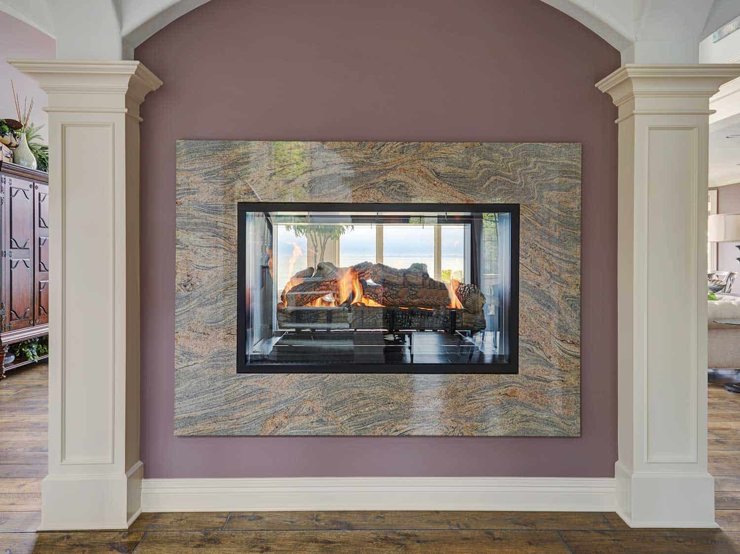 double-sided-fireplace-marble-surround