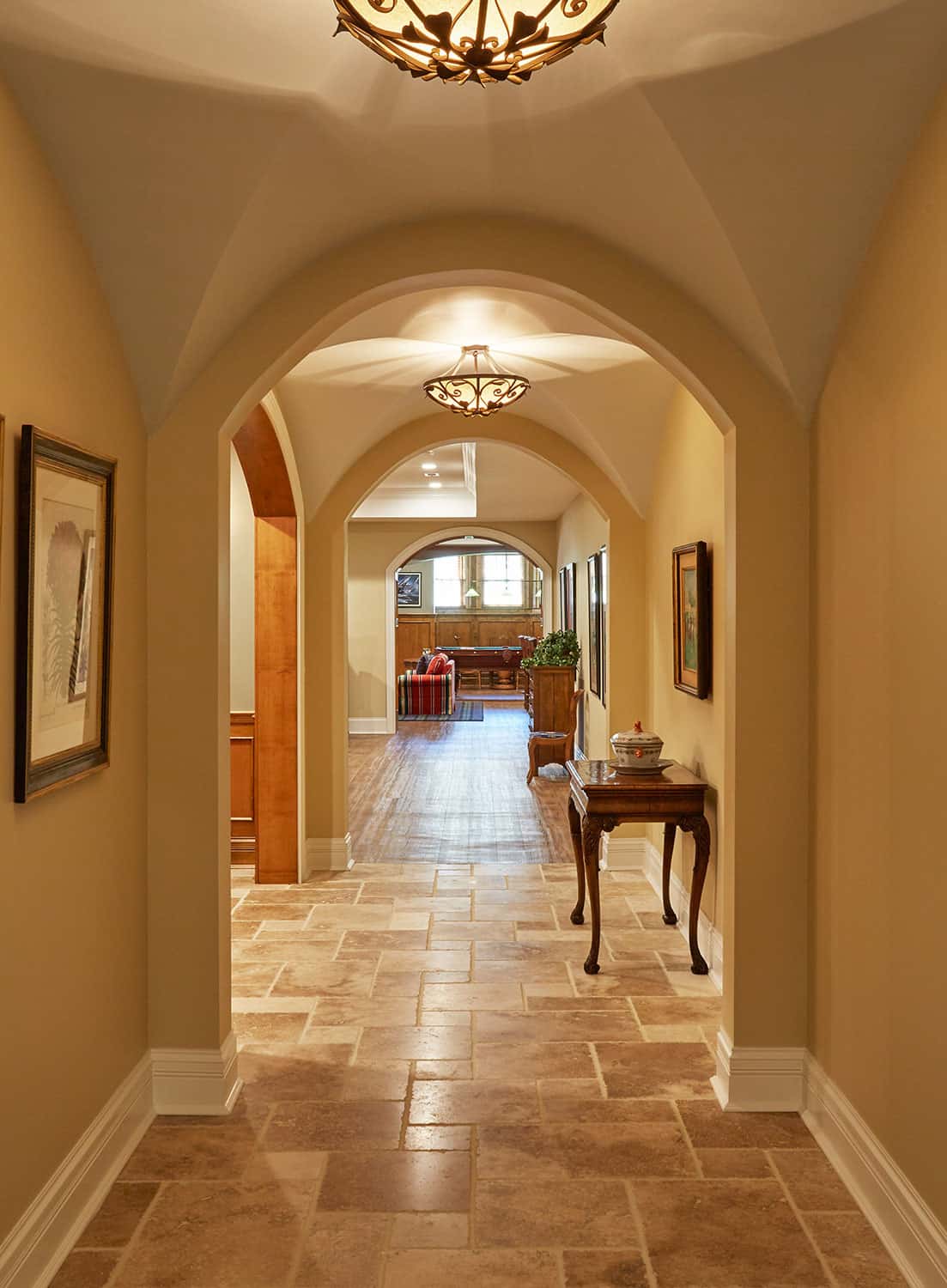 groin-vault-ceiling-travertine-flooring-lower-level