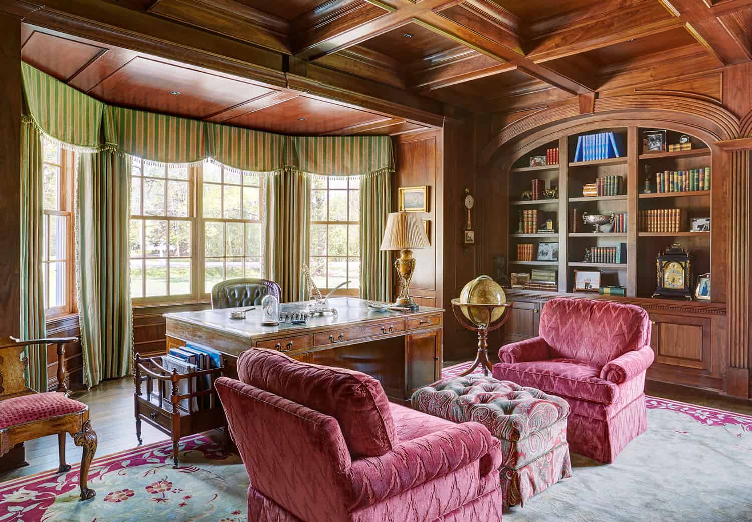 luxurious-wood-library-mequon-wisconsin