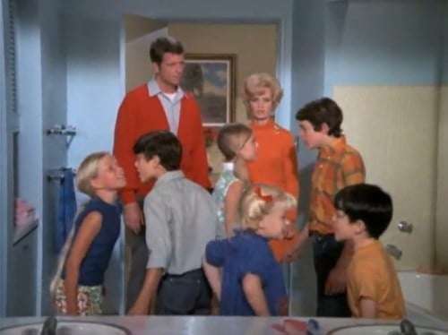 Brady Bunch Jack and Jill Bathroom