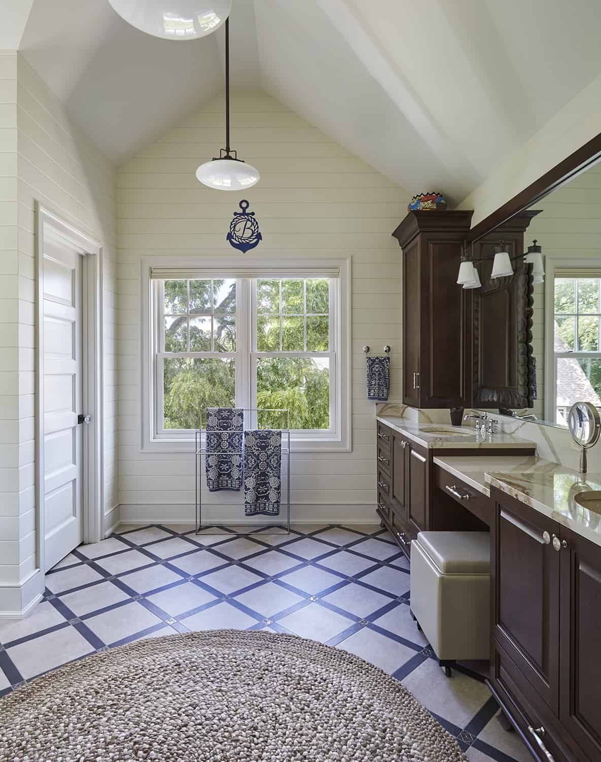 vaulter ceiling in master bath