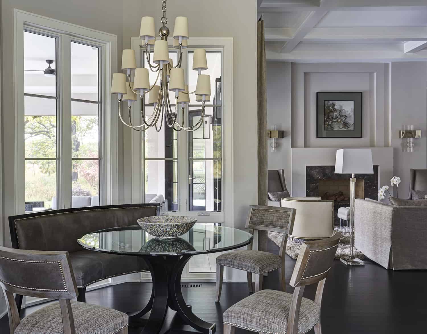 breakfast room with floor to ceiling windows