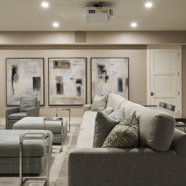 lower level home theater