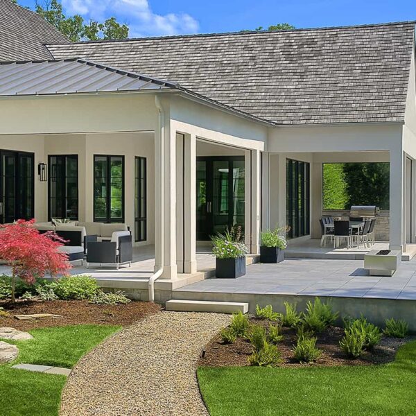 large loggia with screened porch
