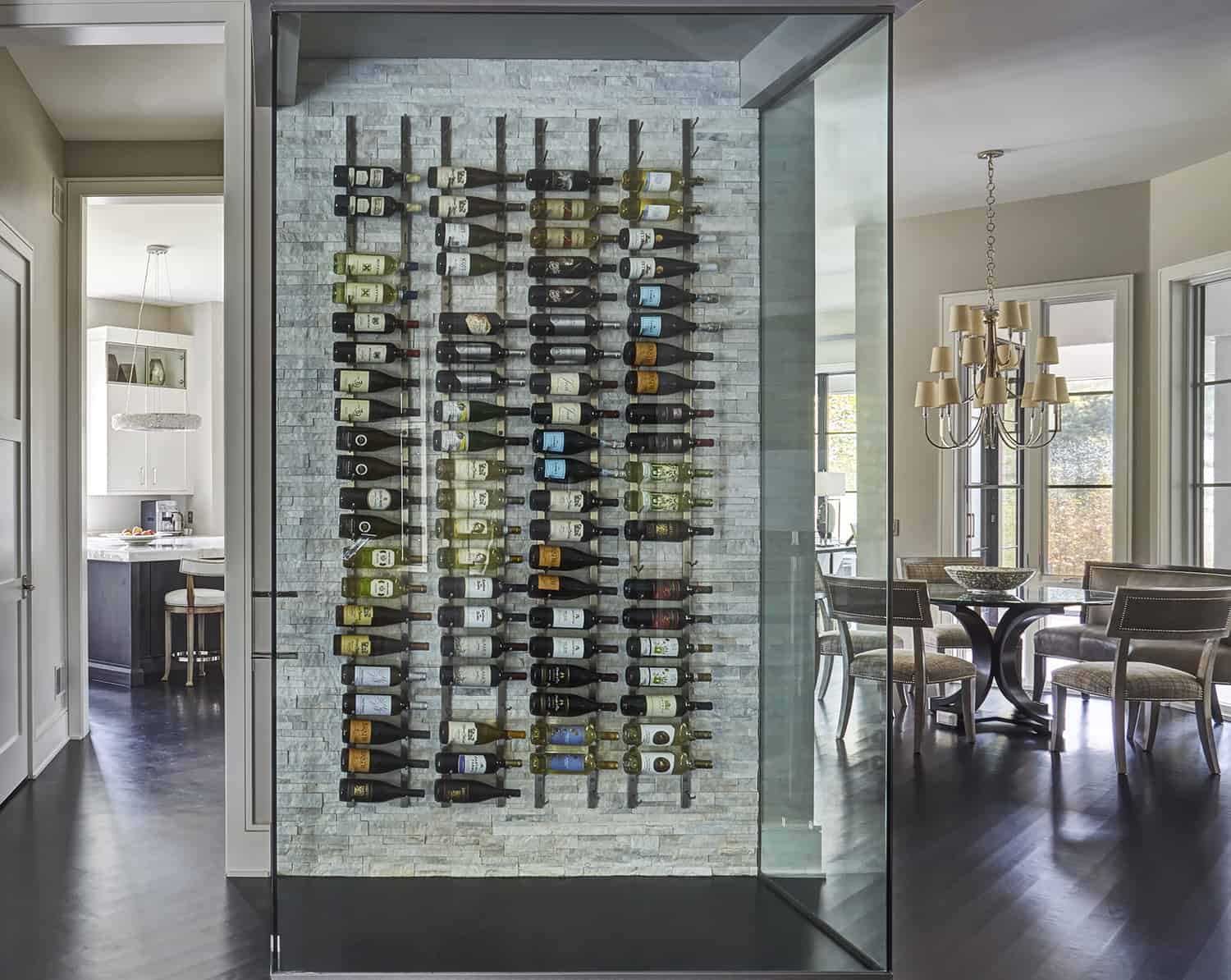 wine display wall