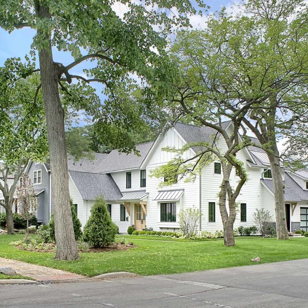 side view of contemporary farmhouse by orren pickell in kenilworth il side view of contemporary farmhouse by orren pickell in kenilworth il