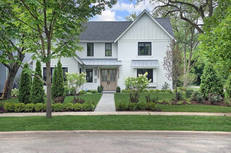 new construction contemporary farmhouse in kenilworth il by orren pickell building group
