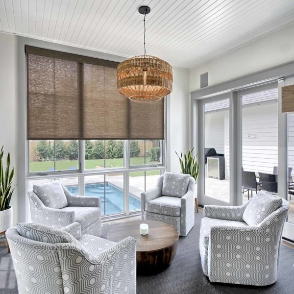 sitting room with view of outdoor spa sitting room with view of outdoor spa