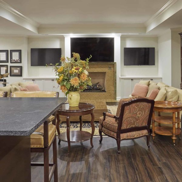 basement family room