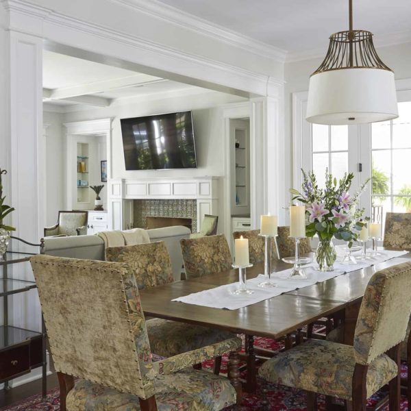dining room with traditional style