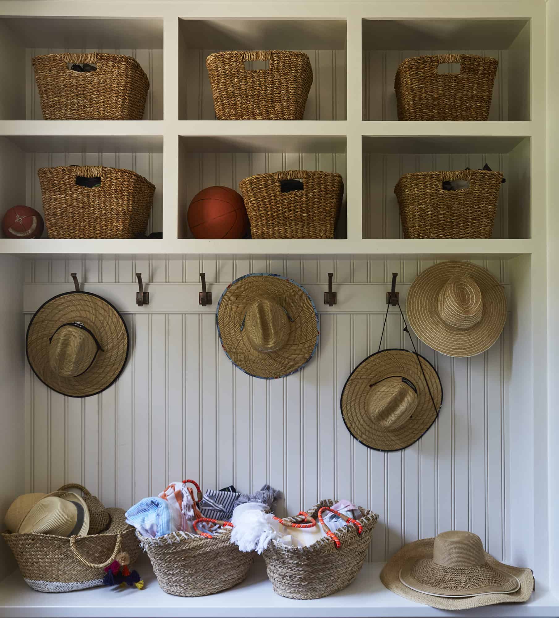 mudroom with open storage