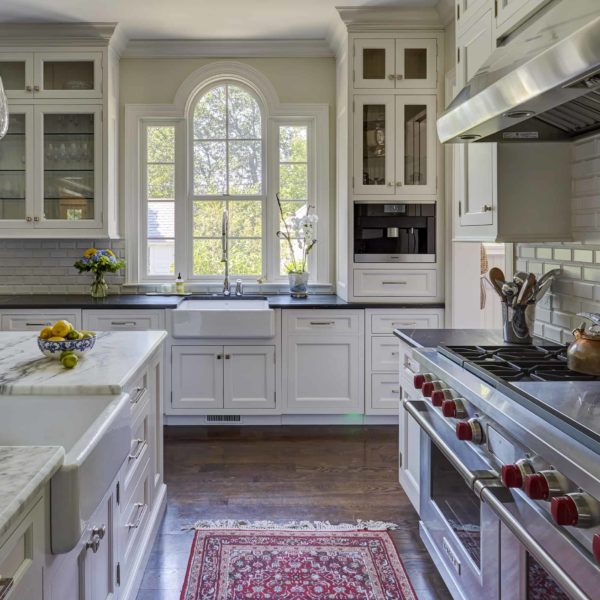 classic white kitchen in wilmette il