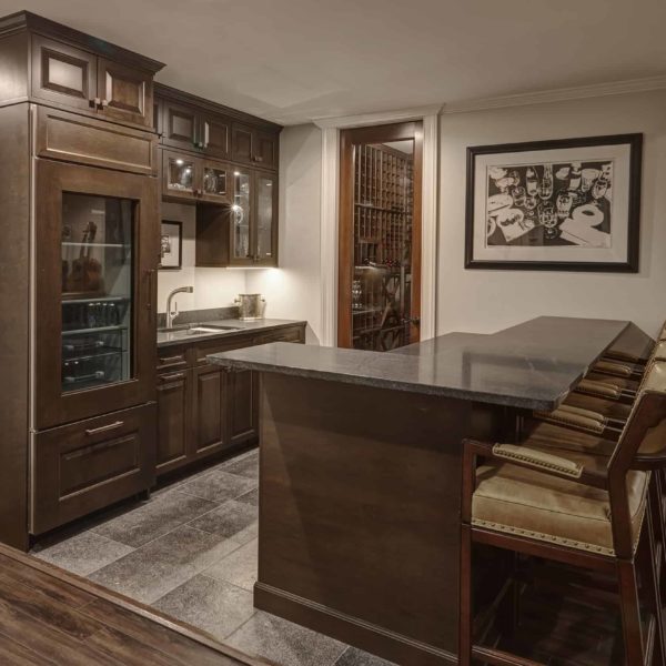 lower level wet bar