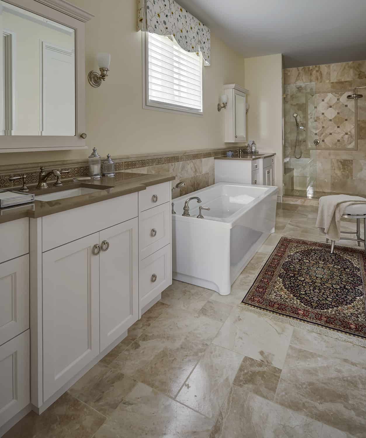 master bath with freestanding tub