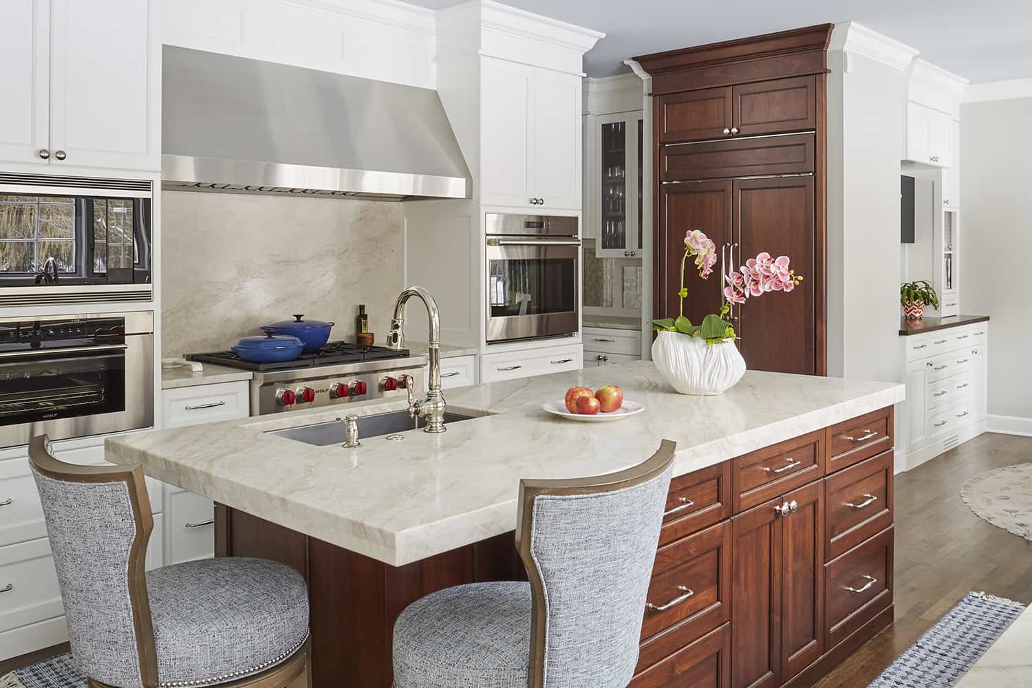 kitchen after orren pickell remodel