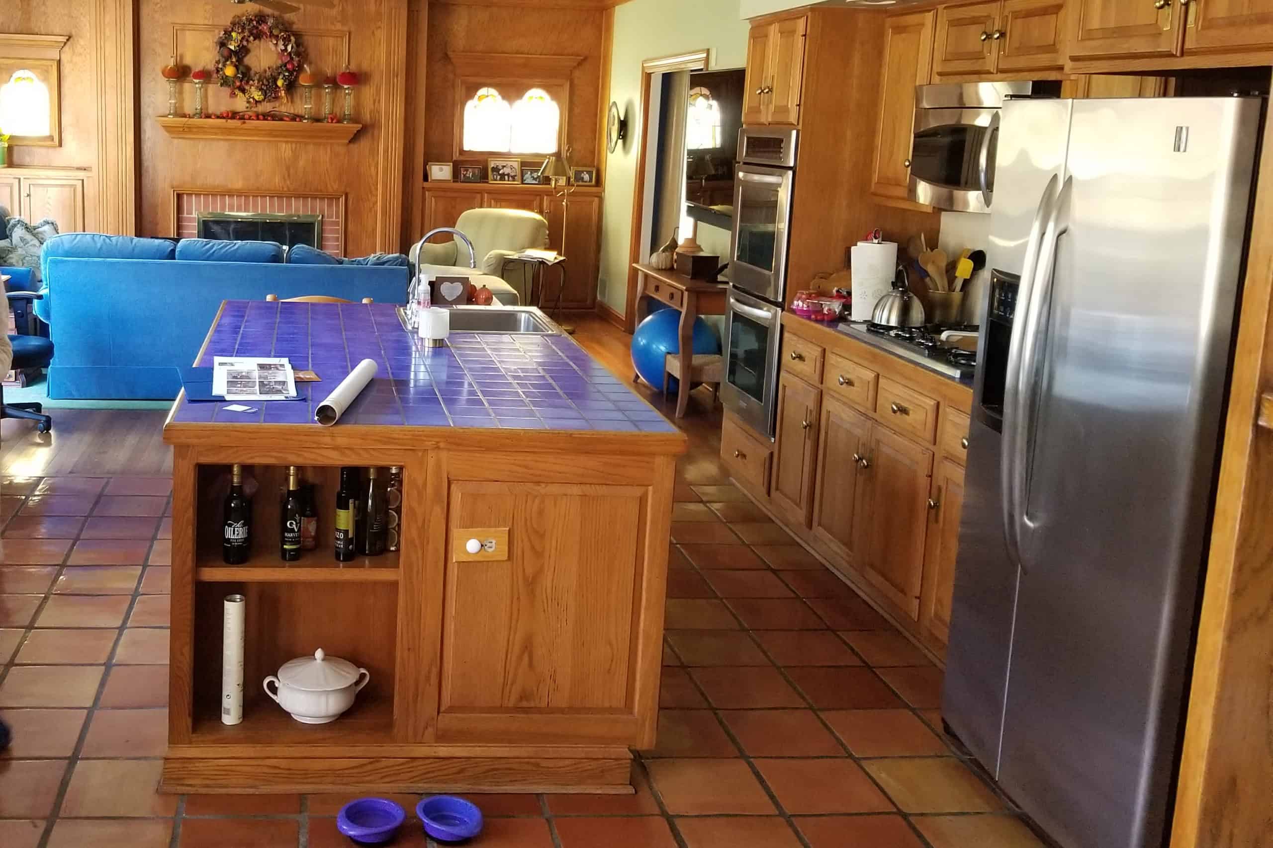 kitchen before lake forest il remodel