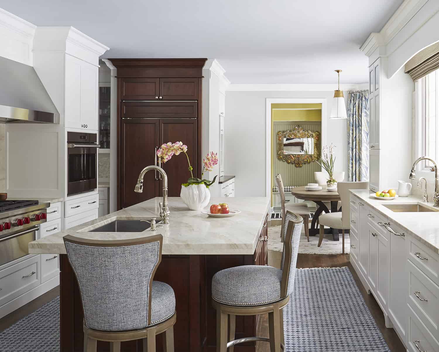 view from kitchen to mudroom