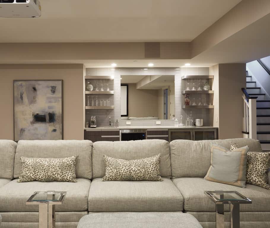 lower level basement design by orren pickell