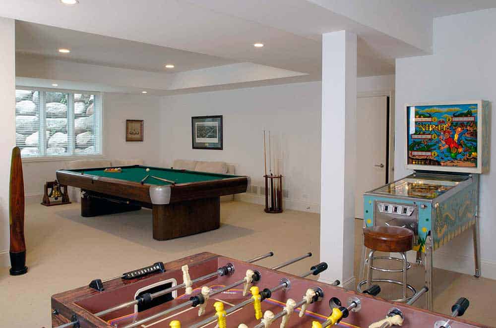 basement gameroom in northbrook il