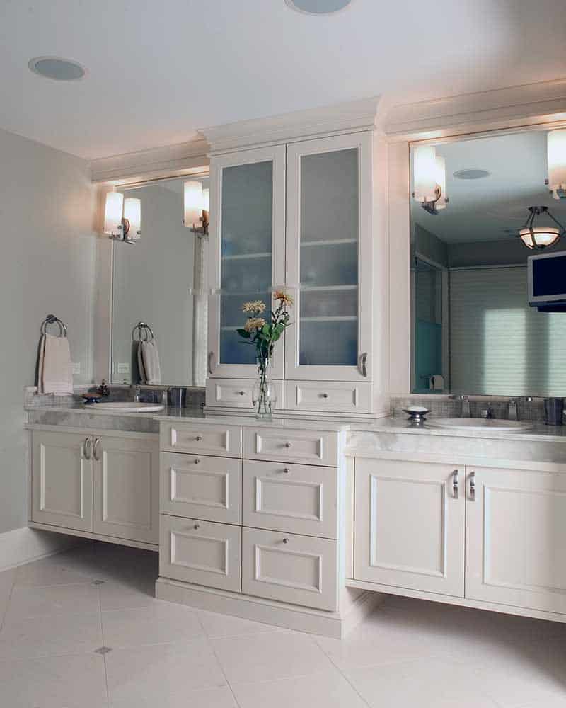 white bathroom by orren pickell building group