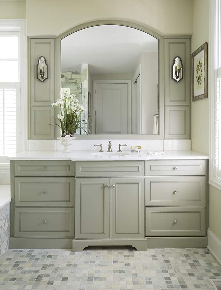 light green vanity in lake forest il