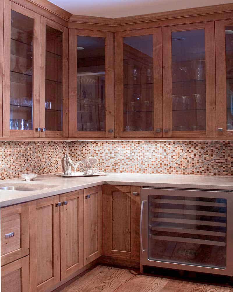 medium wood craftsman style kitchen