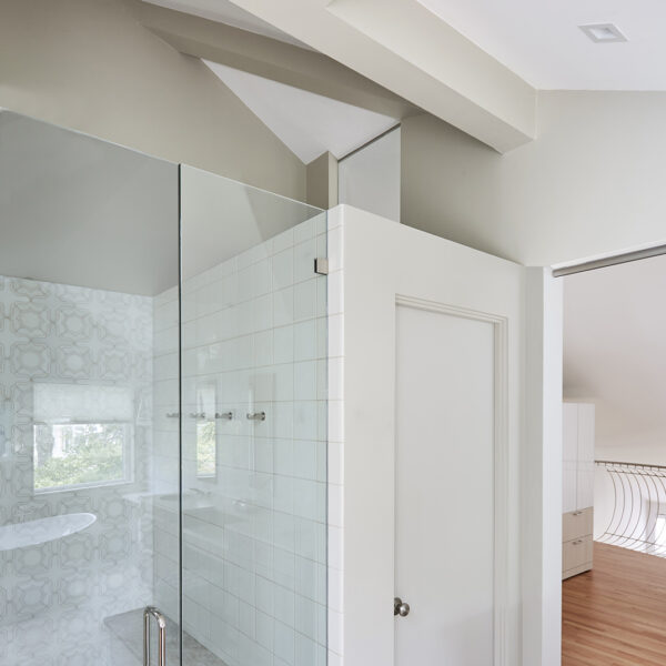 ceiling above master shower