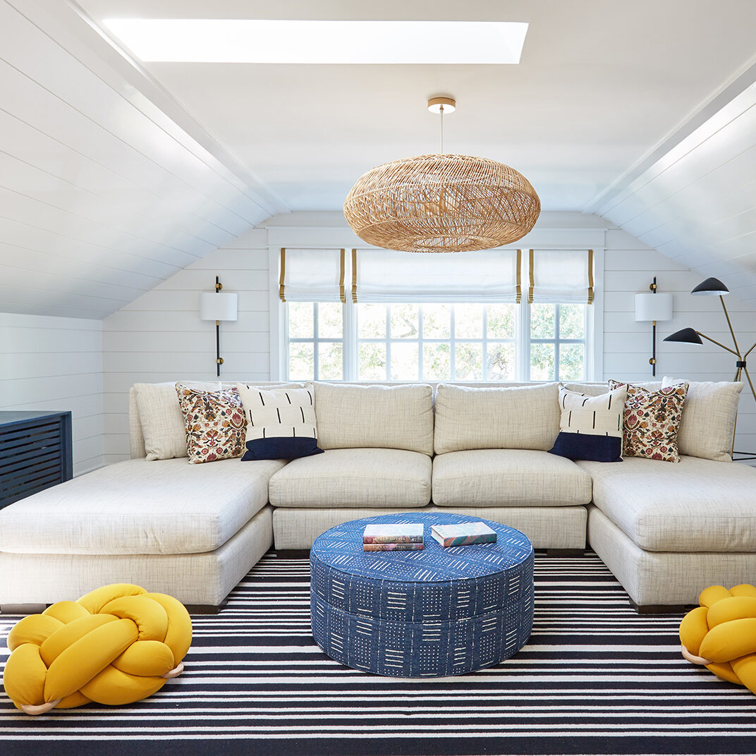 teen playroom with skylight