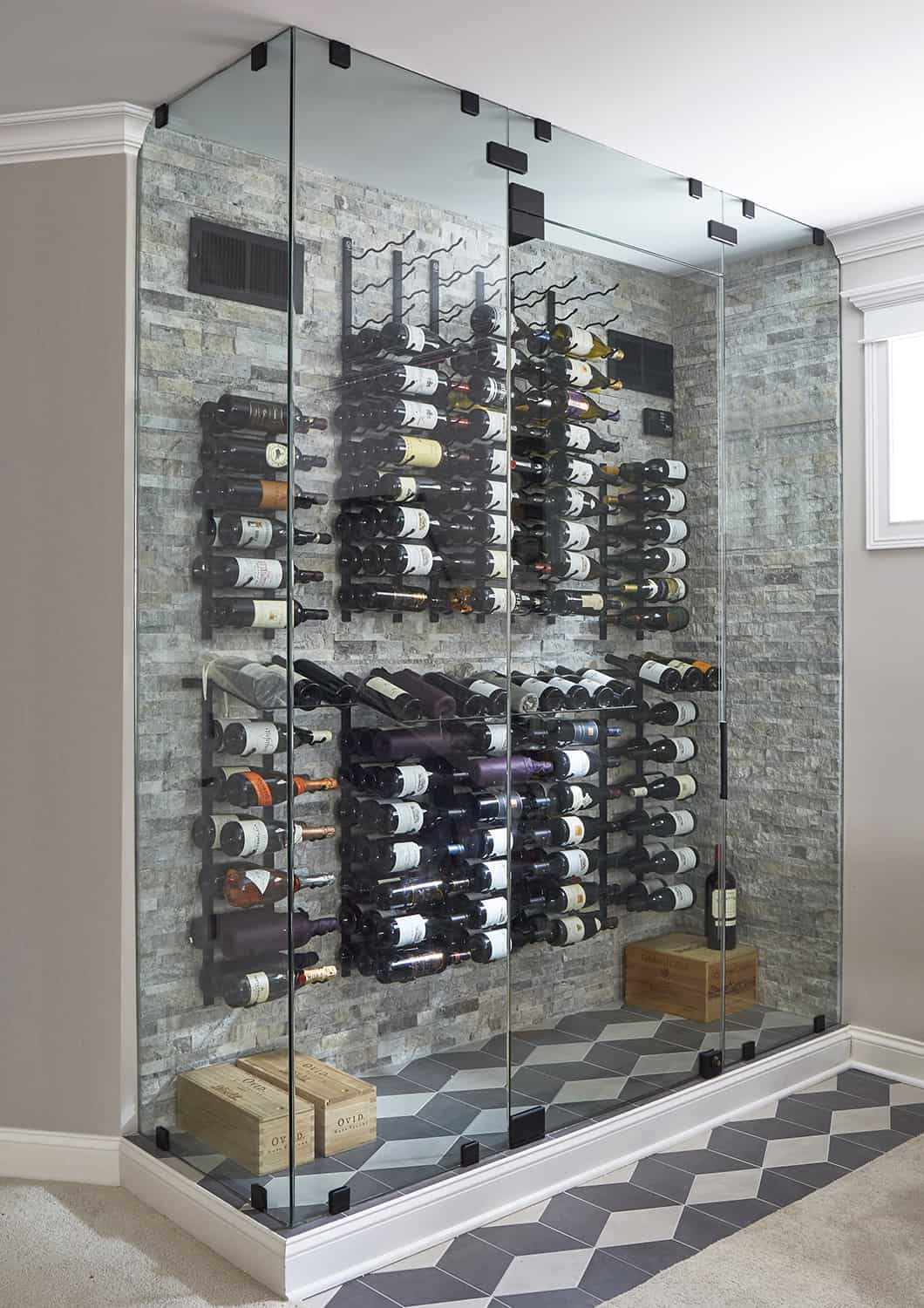 new temperature controlled wine wall