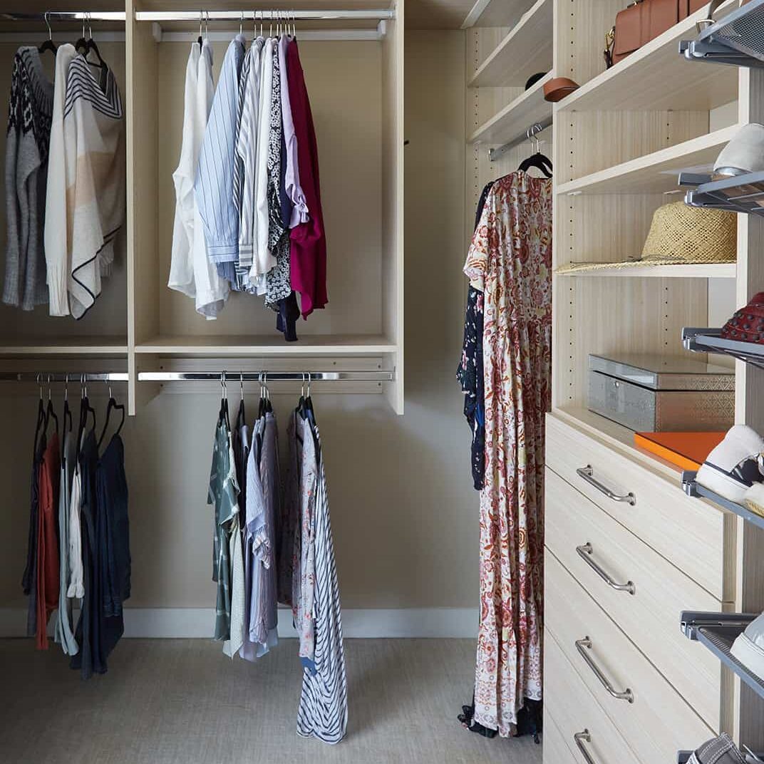 semi custom closet cabinetry