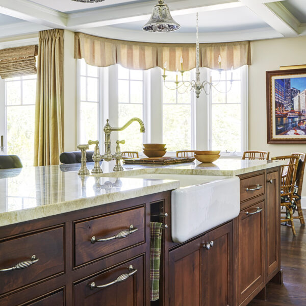 dark-wood-island-white-farm-sink dark wood island with farm sink
