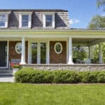 view of front and side porches