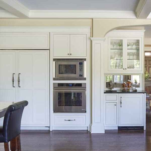 over-wall-panleled-frig white cabinets with paneled refrigerator