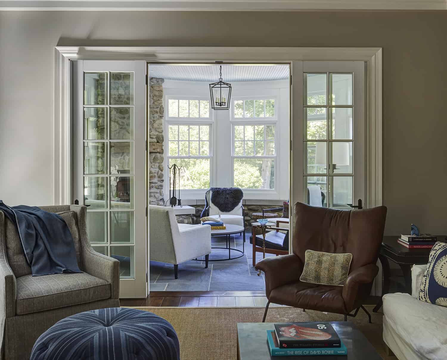 french doors to sunroom addition