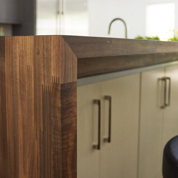 joinery detail for wood countertop