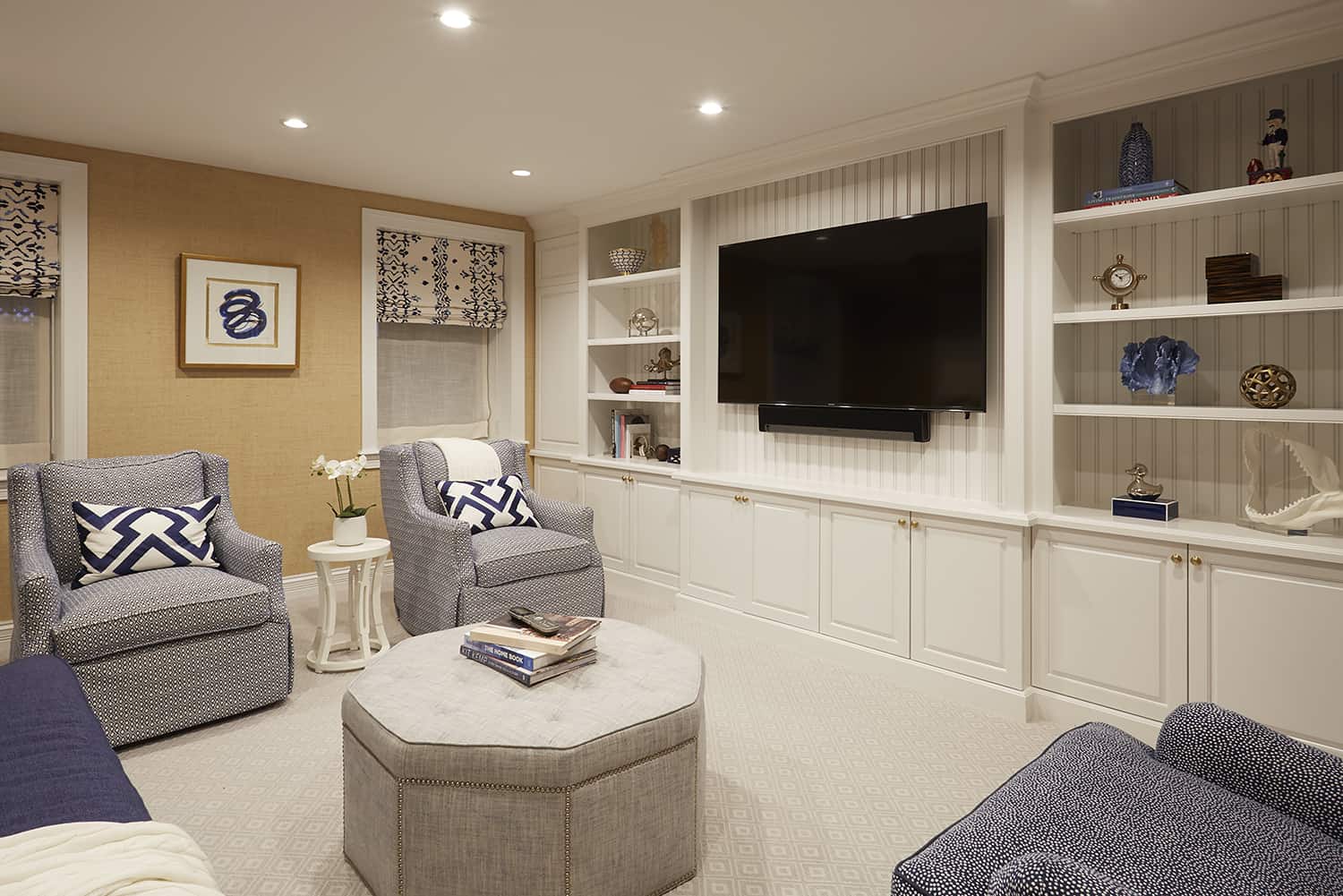 basement tv room