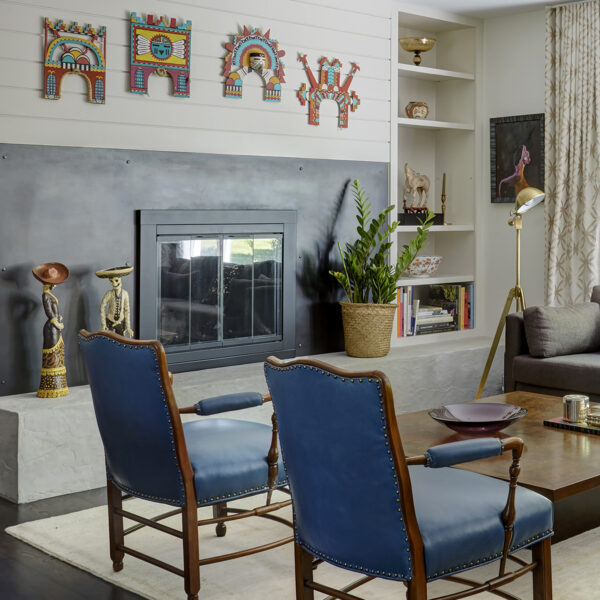 metal fireplace surround