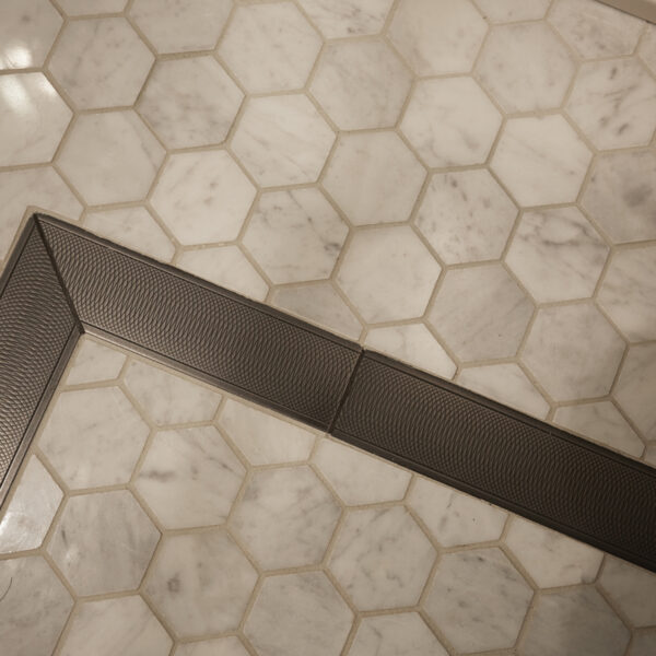 metal tile inset detail