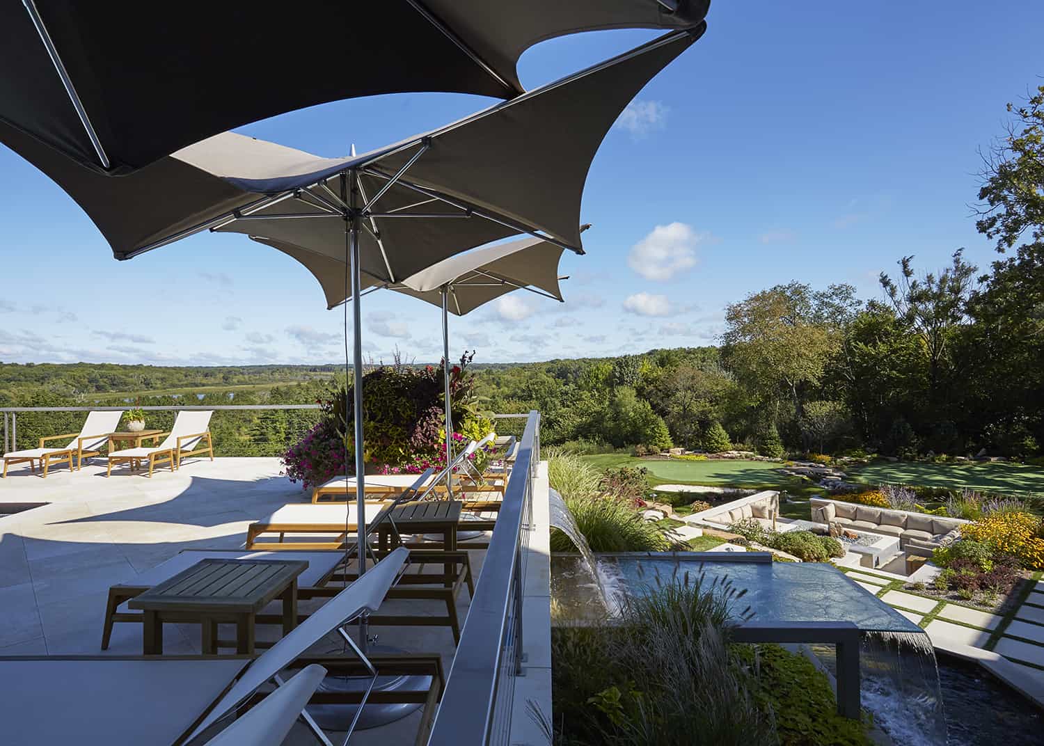 shade sails on patio