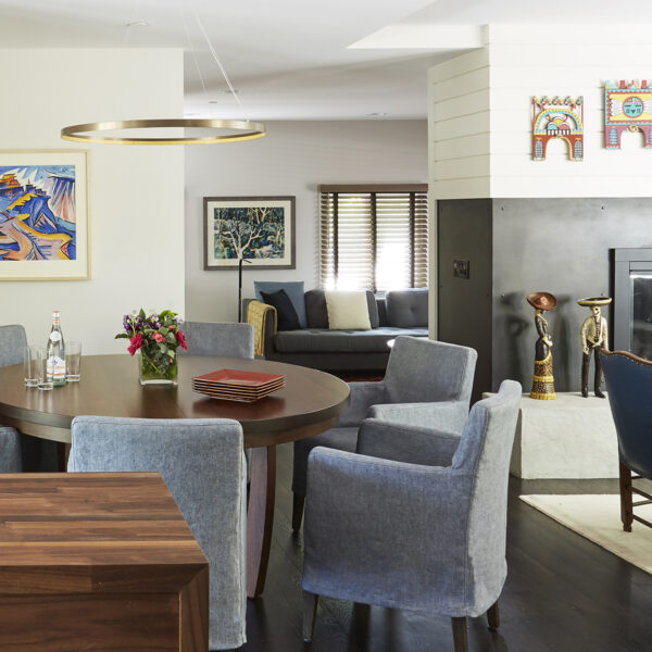 open concept dining room