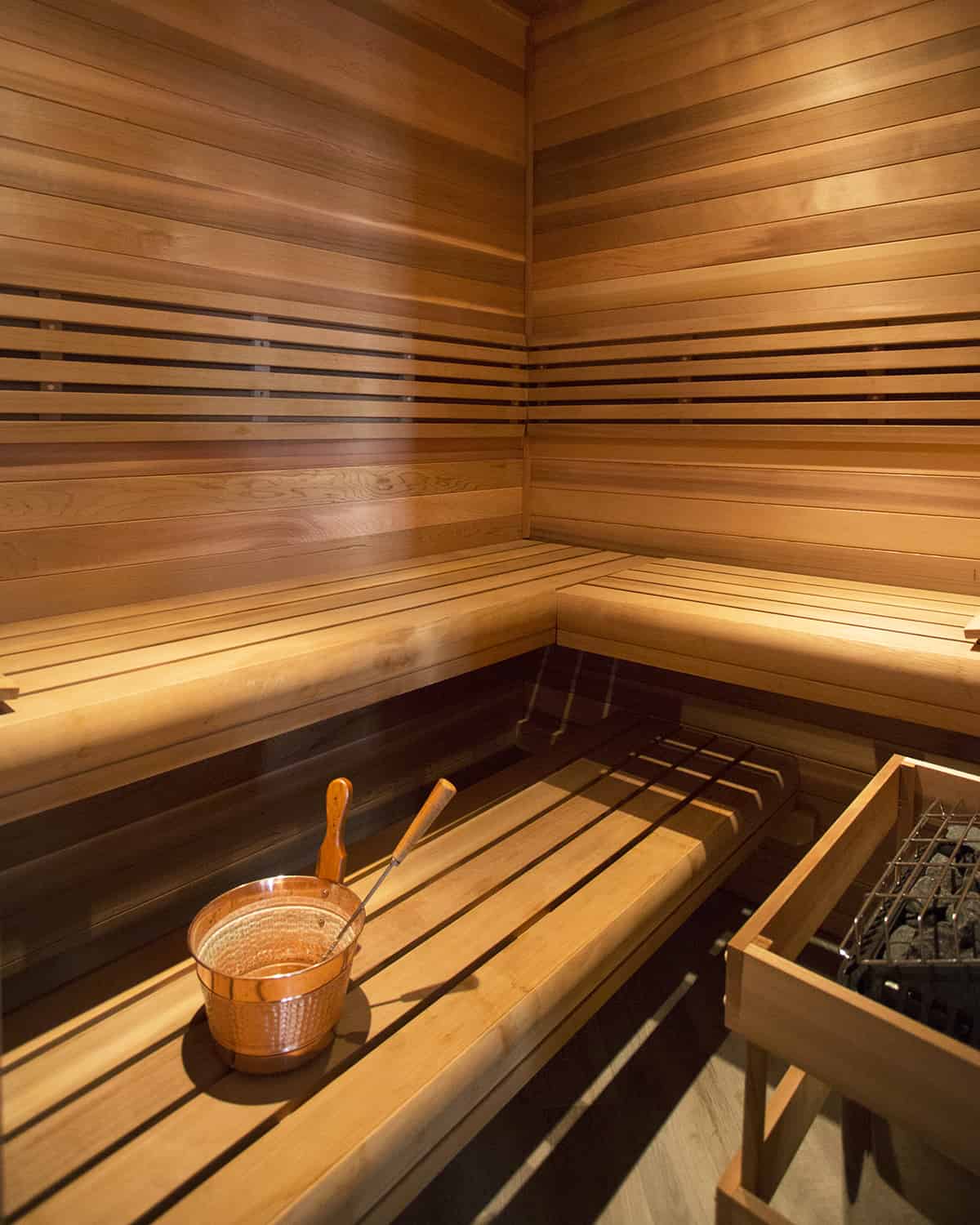 inside sauna