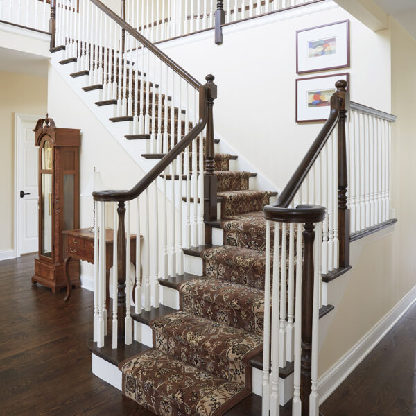 staircase-dark-treads-painted-risers-traditional-runner