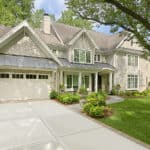 front driveway of classic hinsdale home