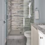 glass walled shower doors